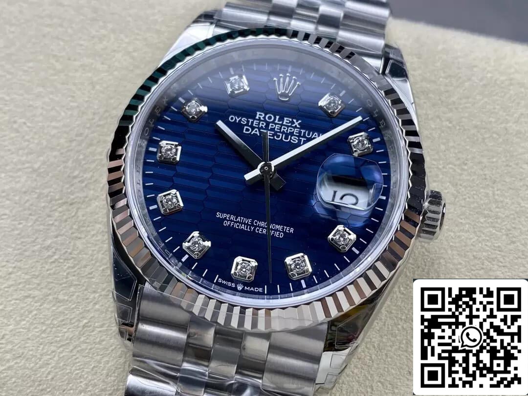 Rolex Datejust M126234-0057 36MM 1:1 Melhor Edição VS Aço Inoxidável de Fábrica