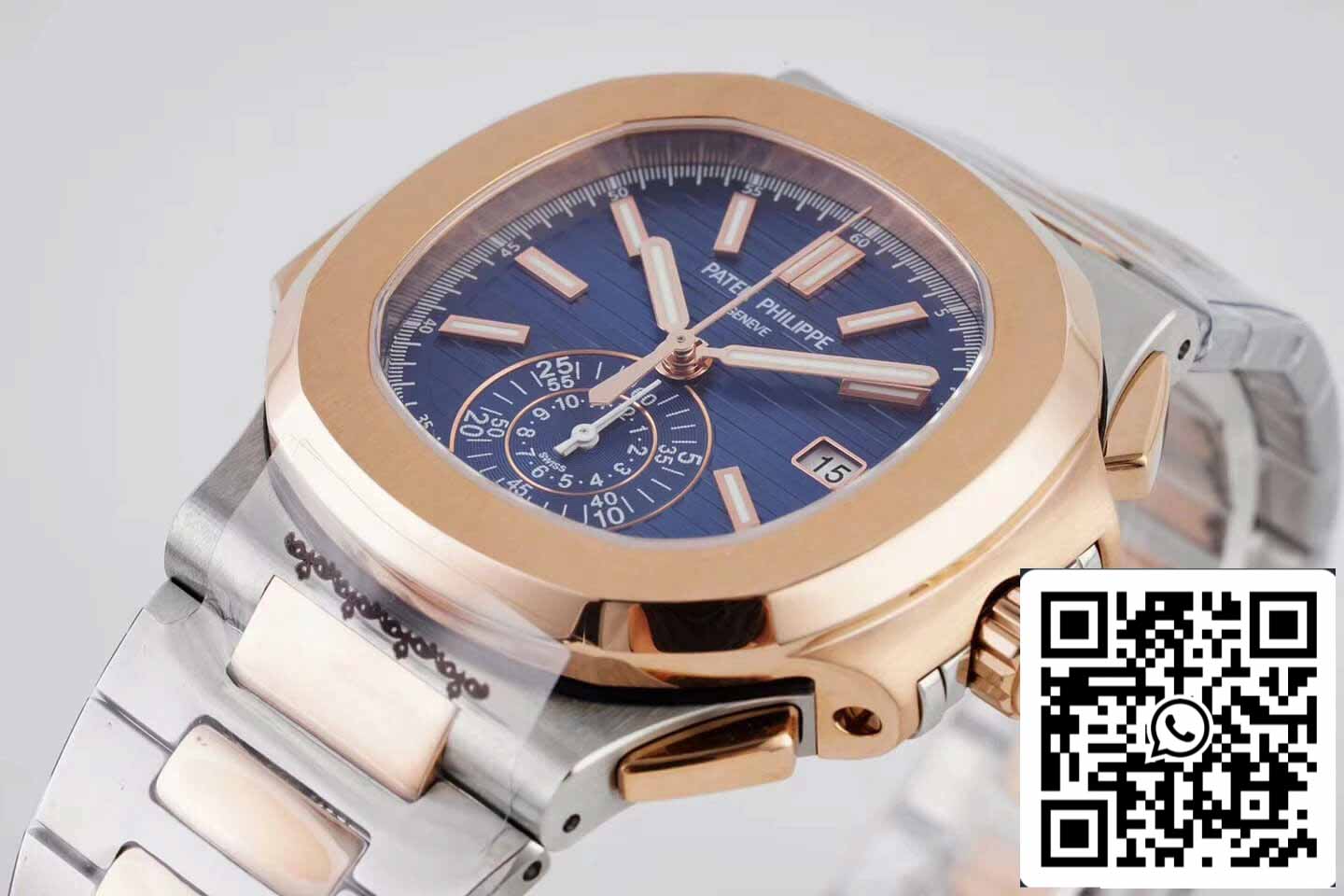 Patek Philippe Nautilus 5980/1AR-001 1:1 Melhor Edição 3K Factory V2 Mostrador Azul