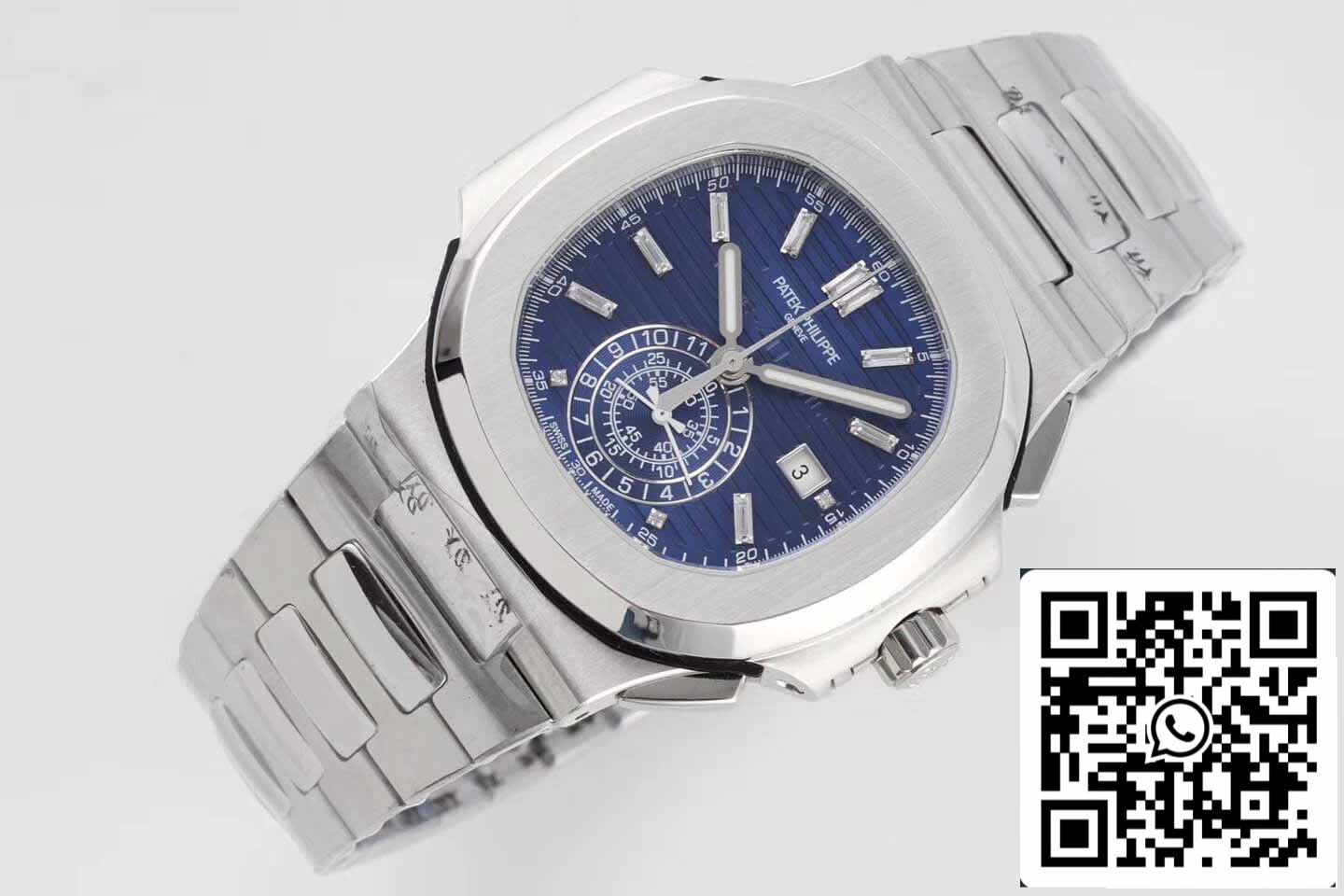 Patek Philippe Nautilus 5976/1G 1:1 Melhor Edição 3K Factory V2 Aço Inoxidável