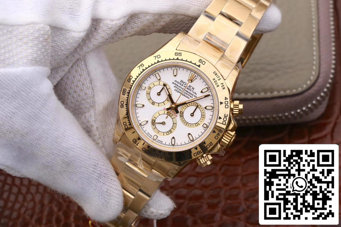 Rolex Daytona Cosmograph M116508-0001 1:1 Best Edition JH Factory weißes Zifferblatt