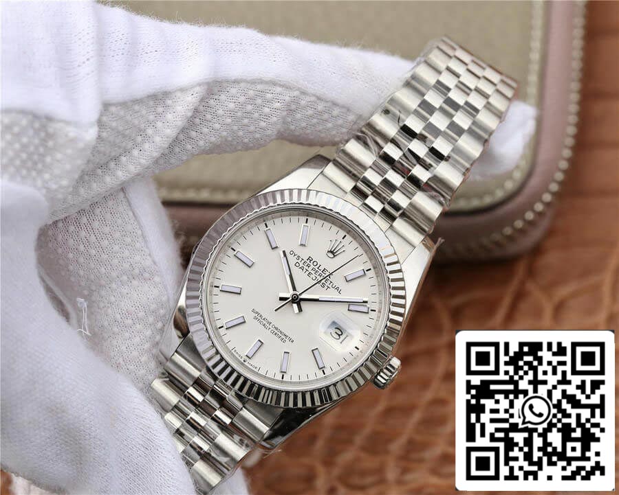 Rolex Datejust 36MM 1:1 Meilleure édition GM Factory Cadran blanc