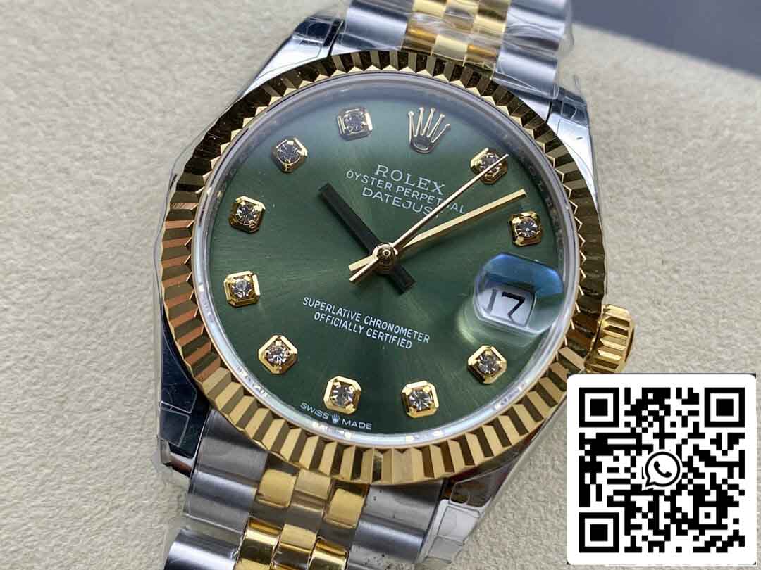 Rolex Datejust M278273-0030 31MM 1:1 Best Edition GS Factory quadrante verde