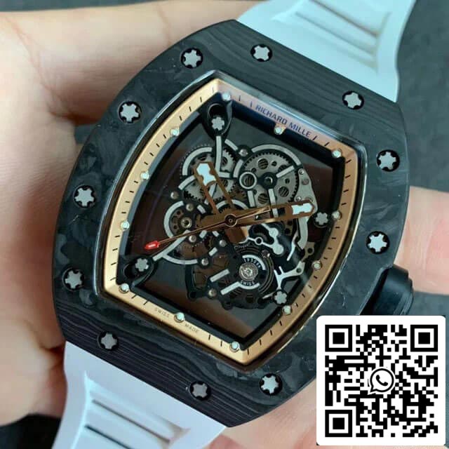 Richard Mille RM055 1:1 Melhor Edição KV Factory V2 Skeleton Dial