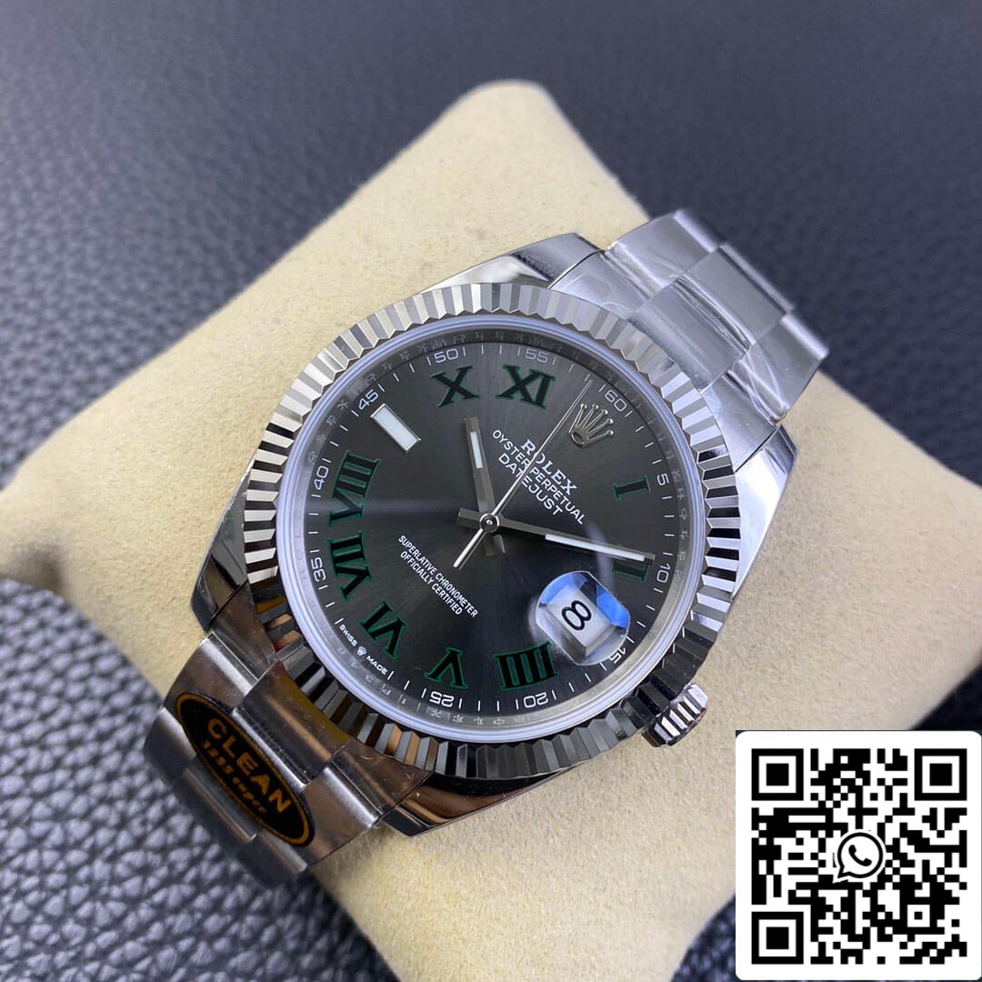 Rolex Datejust M126334-0021 41mm Wimbledon Dial Clean Factory