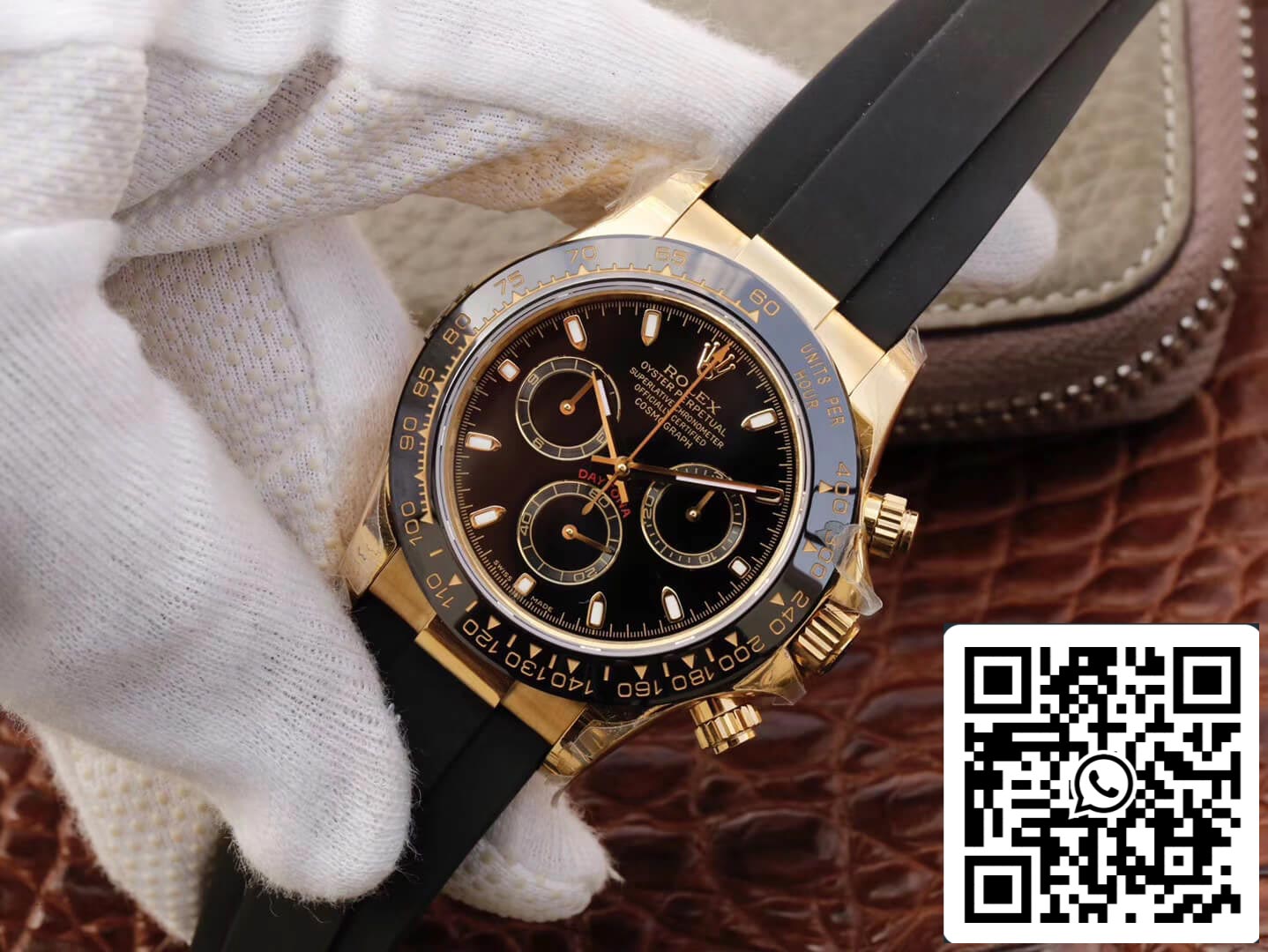 Rolex Daytona Cosmograph M116518ln-0043 1:1 Best Edition JH Factory schwarzes Zifferblatt