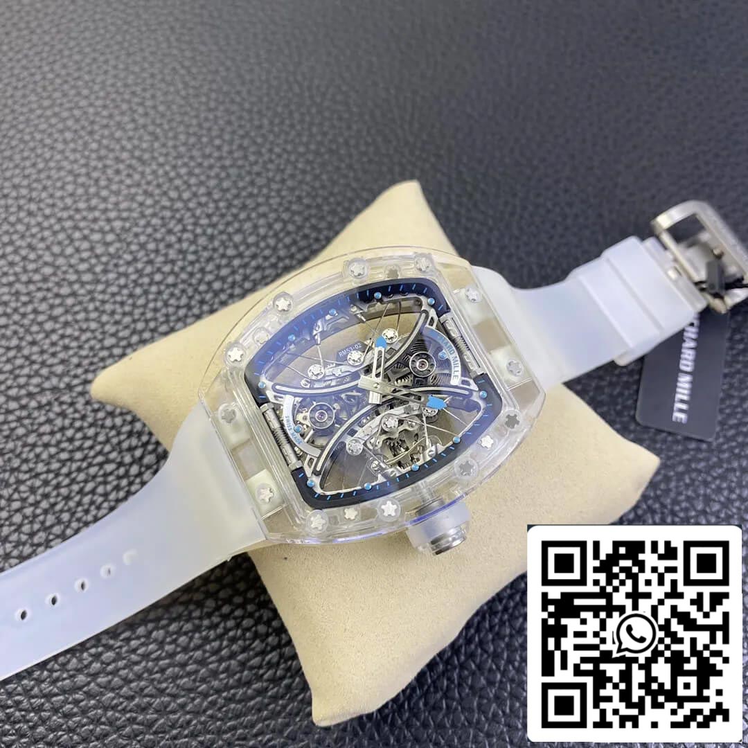 Richard Mille RM053-02 1:1 Meilleure édition RM Factory Cadran squelette tourbillon transparent