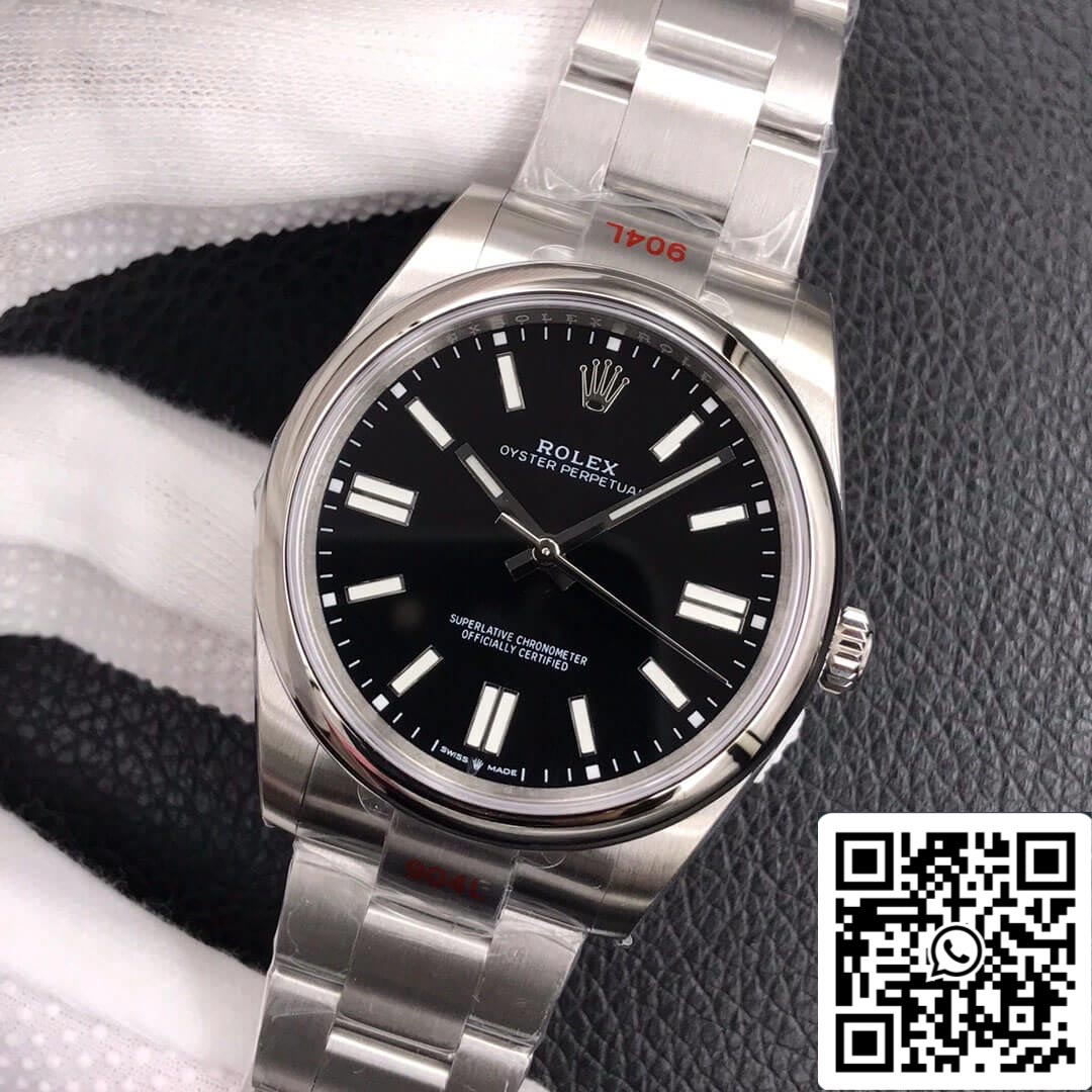 Rolex Oyster Perpetual M124300-0002 41MM 1:1 Melhor Edição EW Factory Aço Inoxidável