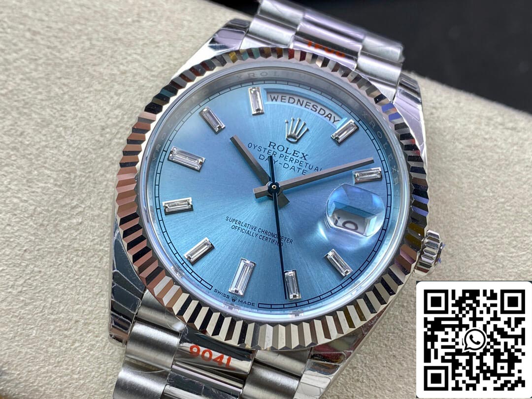 Rolex Day Date M228236-0006 1:1 Best Edition EW Factory Ice Blue Dial