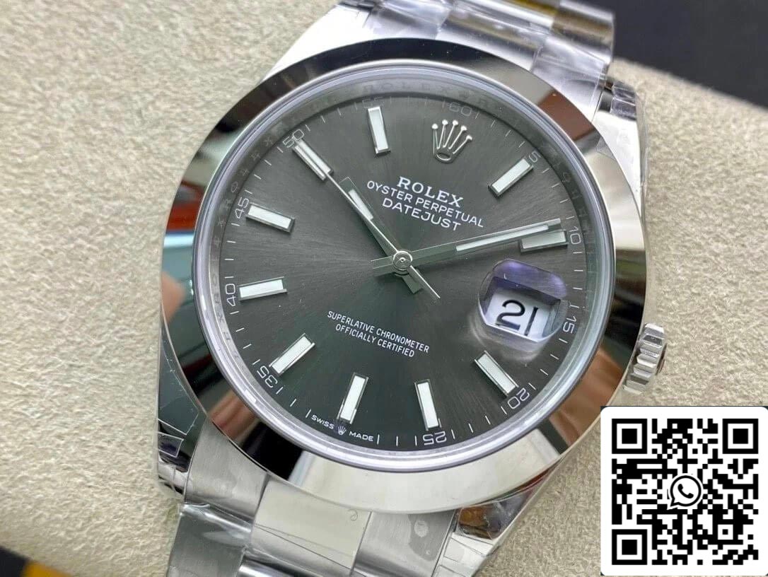 Rolex Datejust M126300-0007 41MM 1:1 Melhor Edição VS Mostrador Cinza de Fábrica