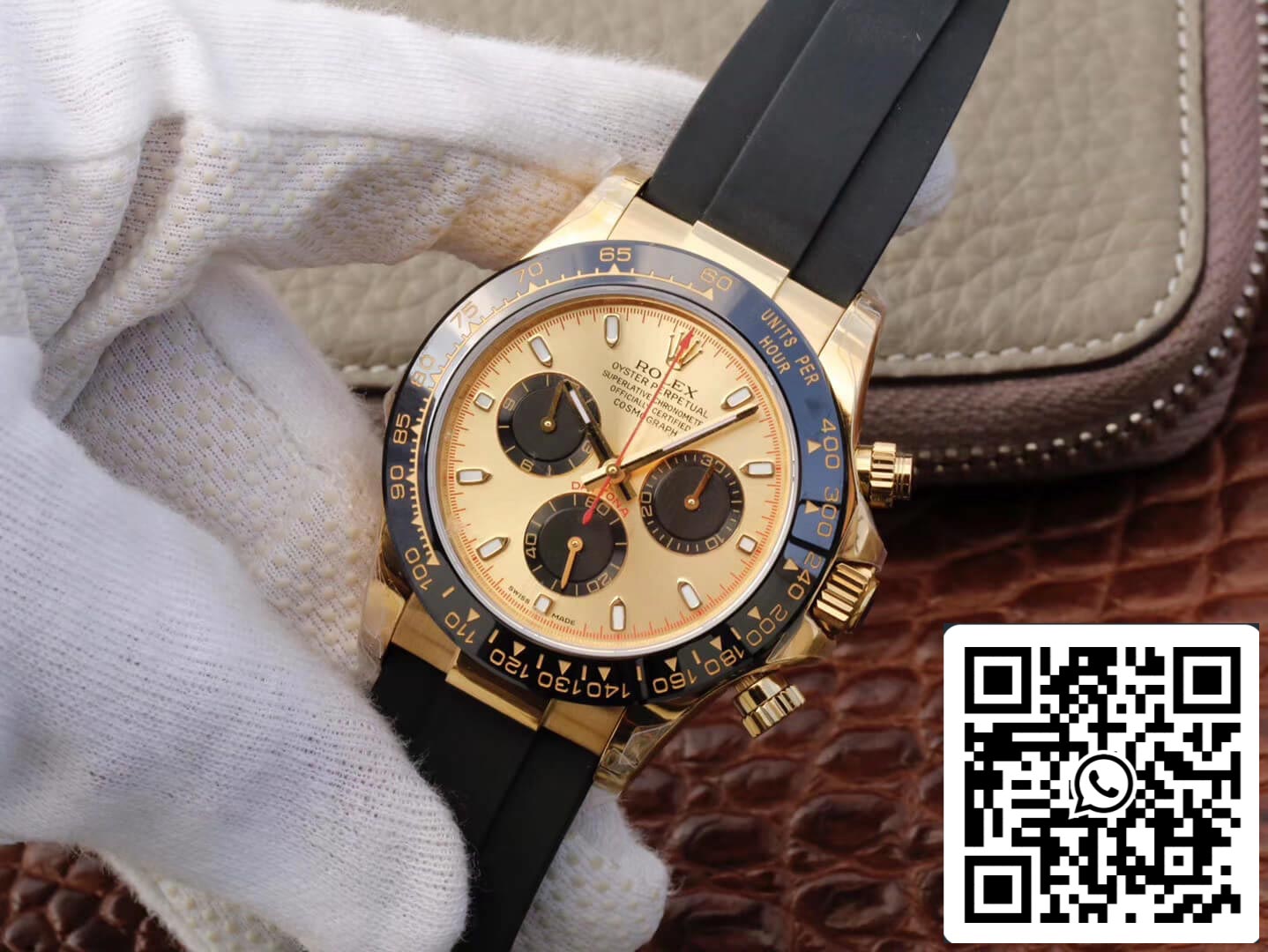 Rolex Daytona Cosmograph 116518ln 1:1 Best Edition JH Factory V6 Gelbgold-Zifferblatt