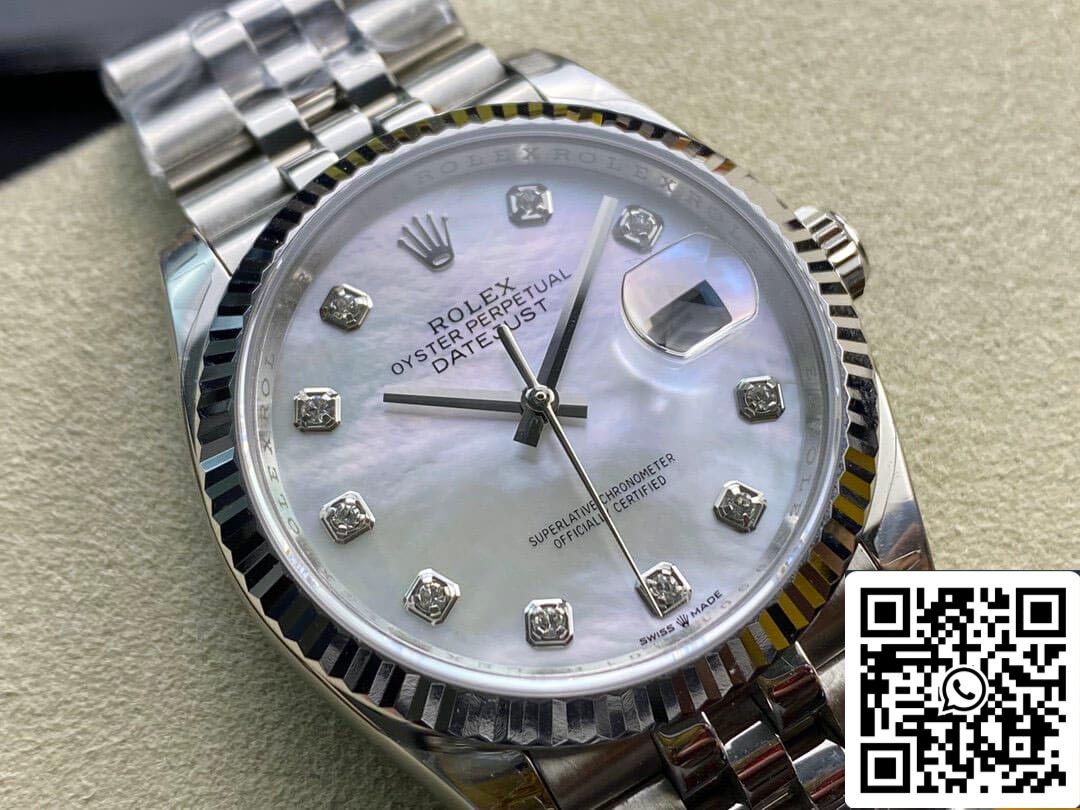 Rolex Datejust 178384-NG-63160 31MM 1:1 Best Edition EW Factory Silbernes weißes Zifferblatt