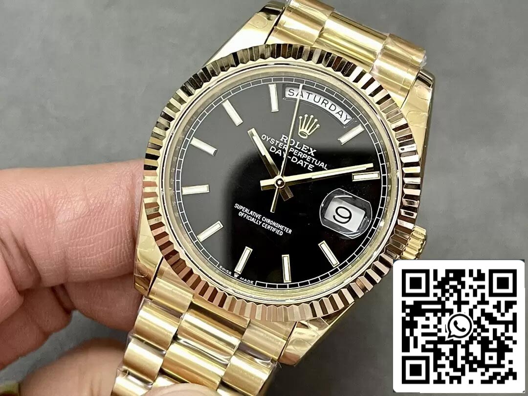 Rolex Day Date M228238-0067 1:1 Meilleure édition GM Factory Cadran noir V2