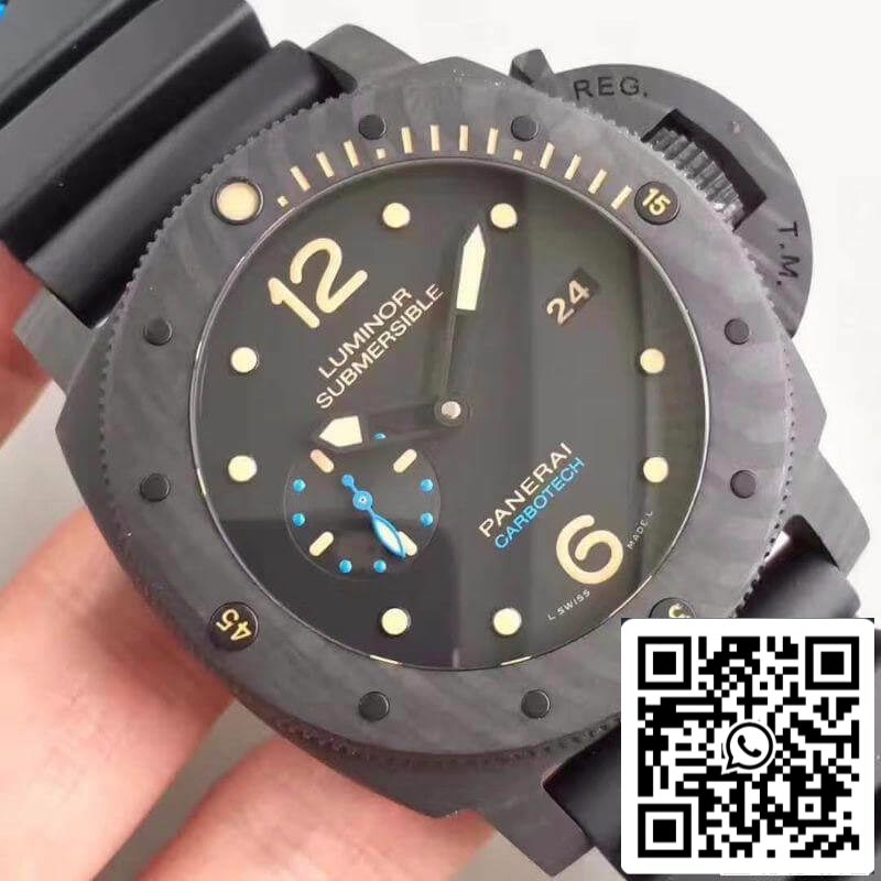 Panerai Luminor Submersible PAM616 VS Factory Men Watches 1:1 Best Edition Swiss ETA P9000 Black