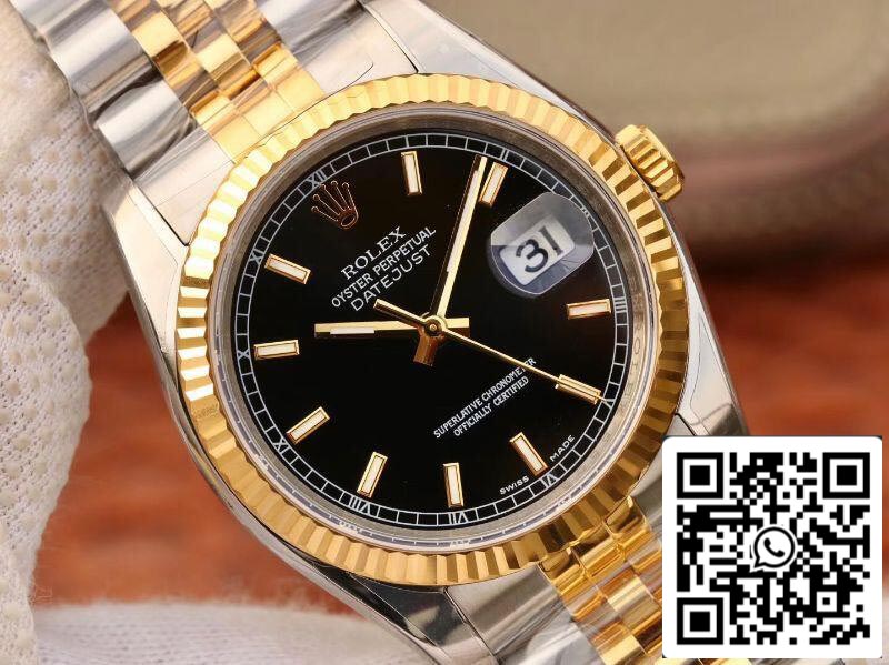 Rolex Datejust 126233 36mm AR Orologi meccanici di fabbrica 1:1 Best Edition Bracciale bicolore svizzero ETA3135