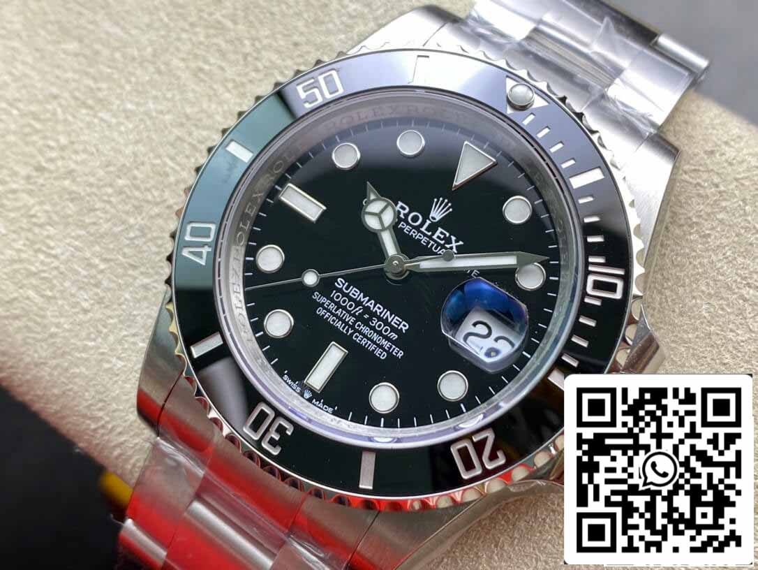 Rolex Submariner M126610LN-0001 41MM 1:1 Meilleure édition VS Lunette en céramique d'usine