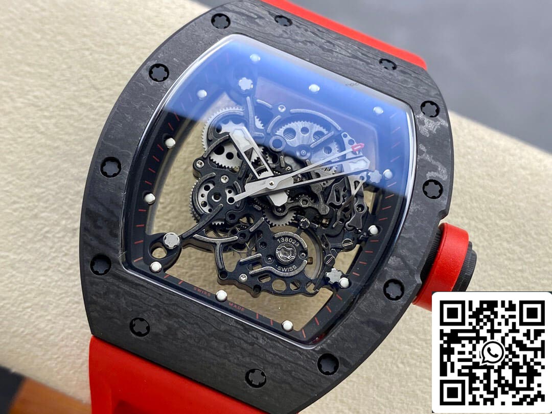 Richard Mille RM-055 1:1 Meilleure édition BBR Factory Bracelet rouge