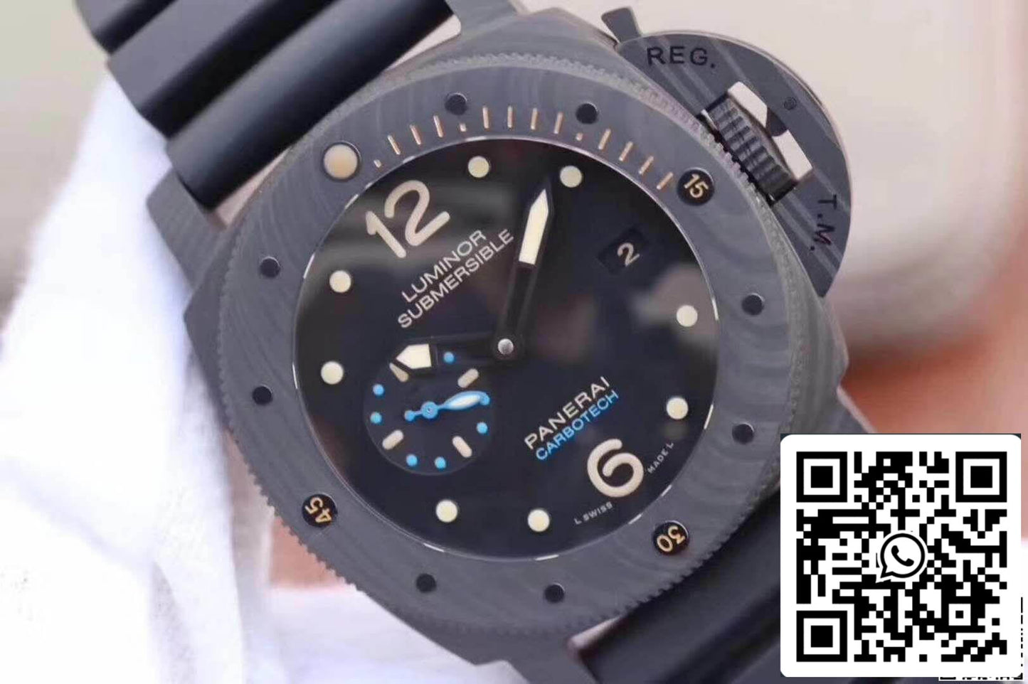 Panerai Luminor Submersible PAM616 VS Factory 1:1 Meilleure édition suisse ETA P9000 Superlumed Black Dia