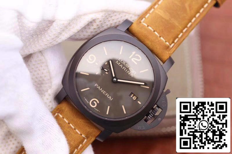 Panerai Luminor PAM386 VS Factory 1:1 Meilleure édition suisse ETA P9000 Cadran et aiguilles gris superluminés