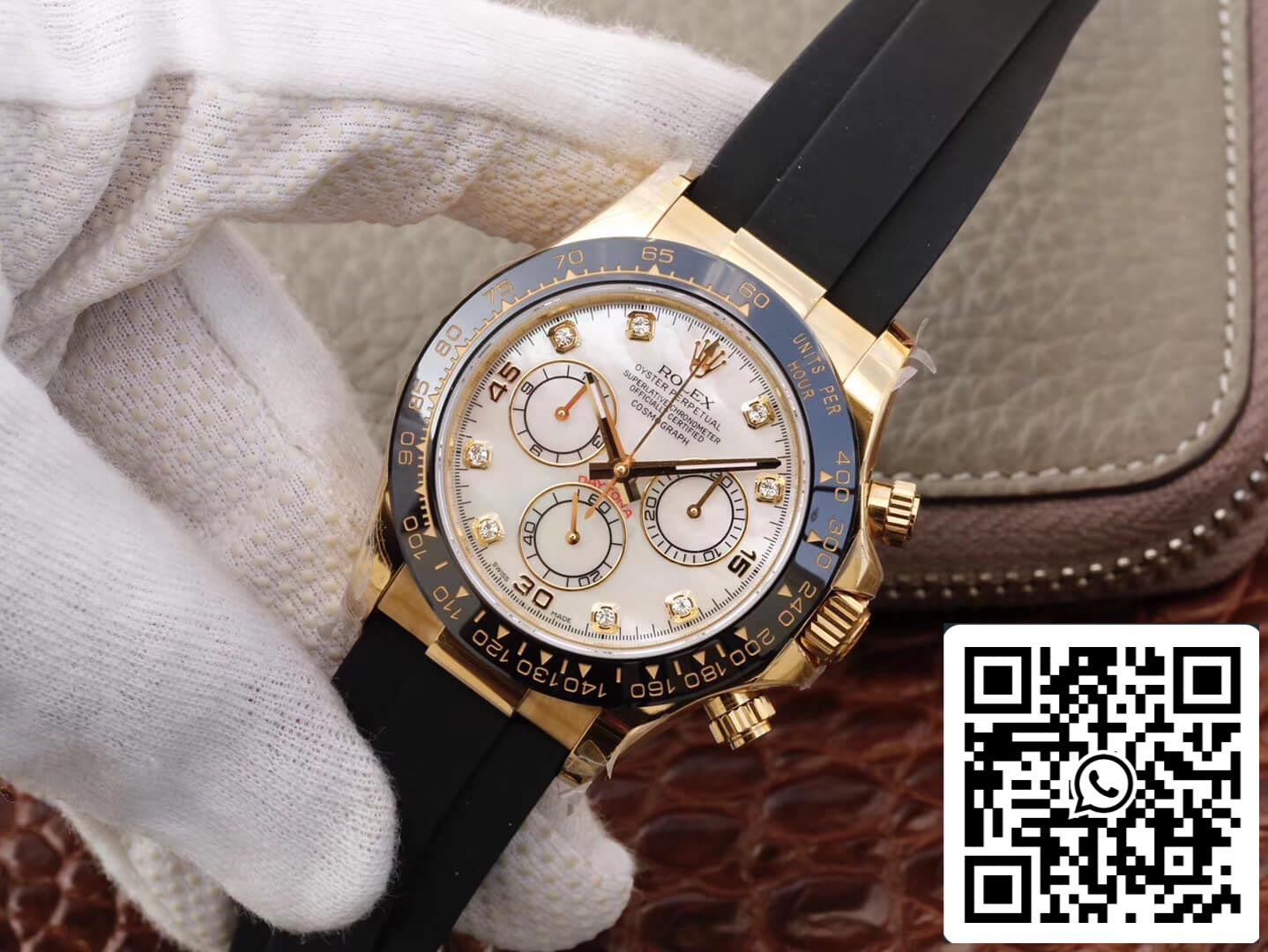 Rolex Daytona Cosmograph M116518ln-0037 1:1 Best Edition JH Factory V6 Gelbgoldgehäuse