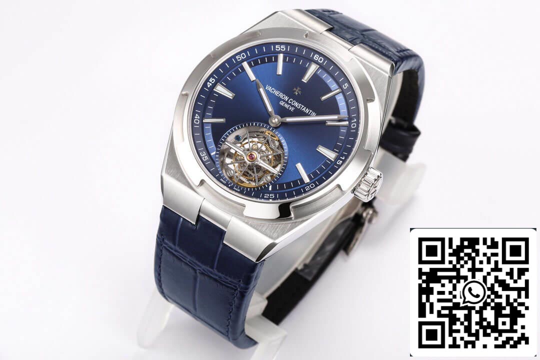 Vacheron Constantin Overseas Tourbillon 6000V/110A-B544 1:1 Meilleure édition BBR Factory Bracelet en cuir