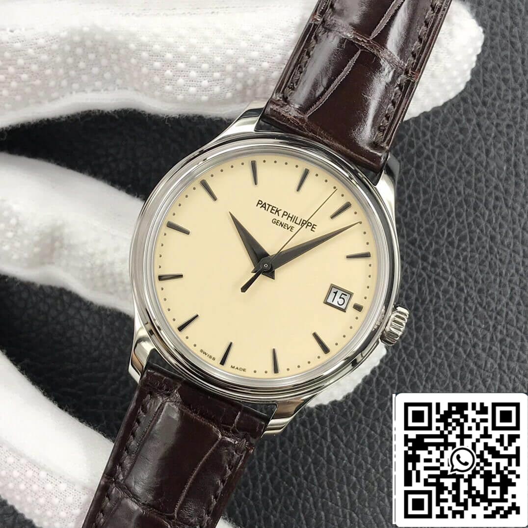 Patek Philippe Calatrava 5227G-001 1:1 Meilleure édition 3K Bracelet en cuir d'usine