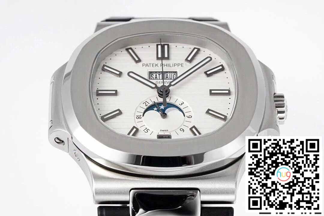 Patek Philippe Nautilus 5726/1A-010 1:1 Best Edition PPF Factory Black Rubber Strap