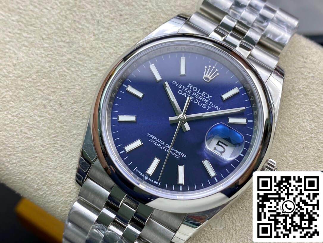 Rolex Datejust M126200-0006 1:1 Melhor Edição EW Factory Mostrador Azul