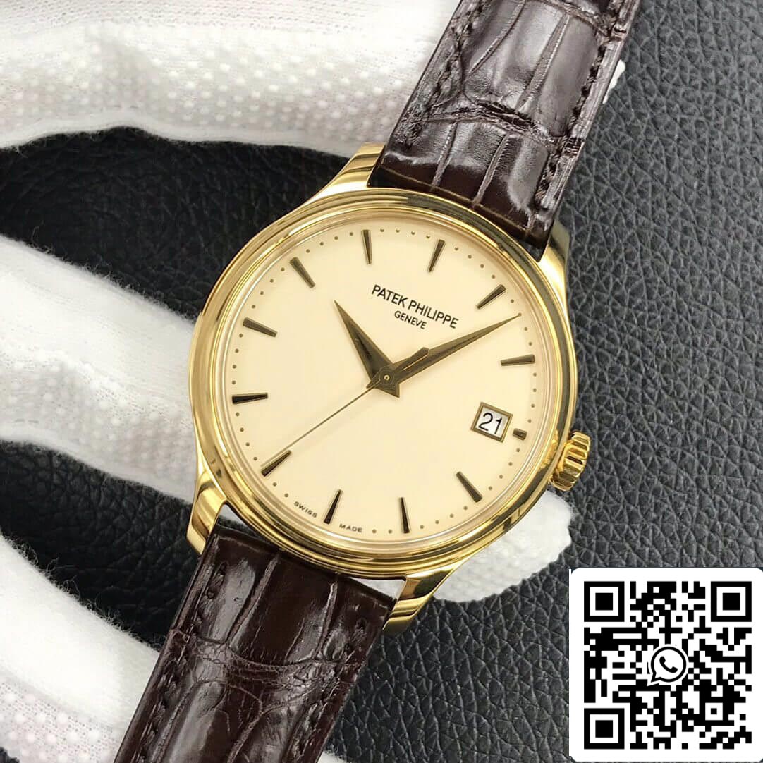 Patek Philippe Calatrava 5227J-001 1:1 Melhor Edição 3K Fábrica Ouro Amarelo