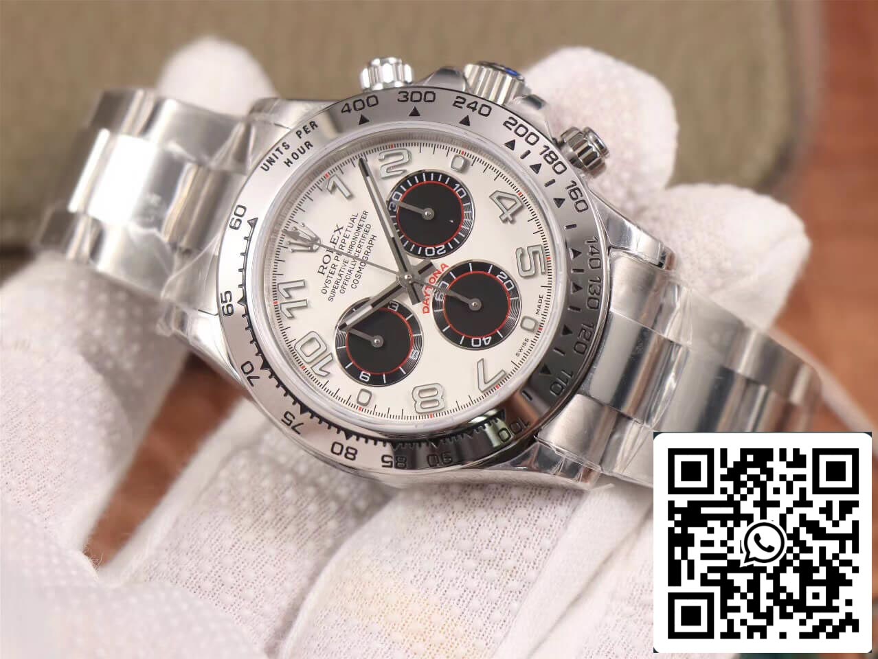 Rolex Daytona Cosmograph 116509 1:1 Best Edition JH Factory 18K Weißgold