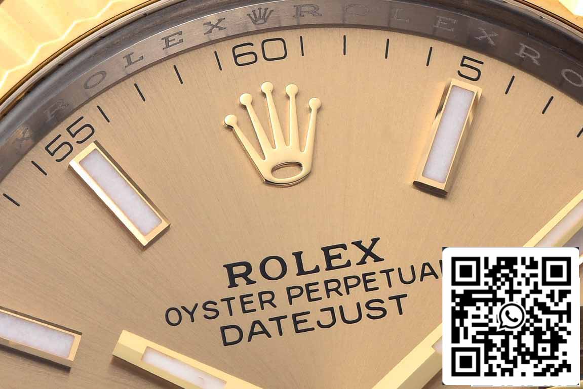 Rolex Datejust 41MM M126333-0009 1:1 Melhor Edição Clean Factory Mostrador Dourado