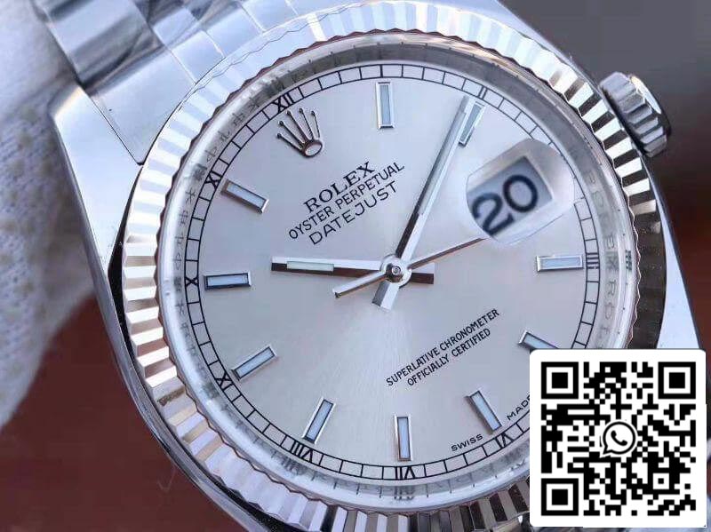 Rolex Datejust II 36 126334 AR Factory 1:1 Meilleure édition suisse ETA3135 Cadran rhodié