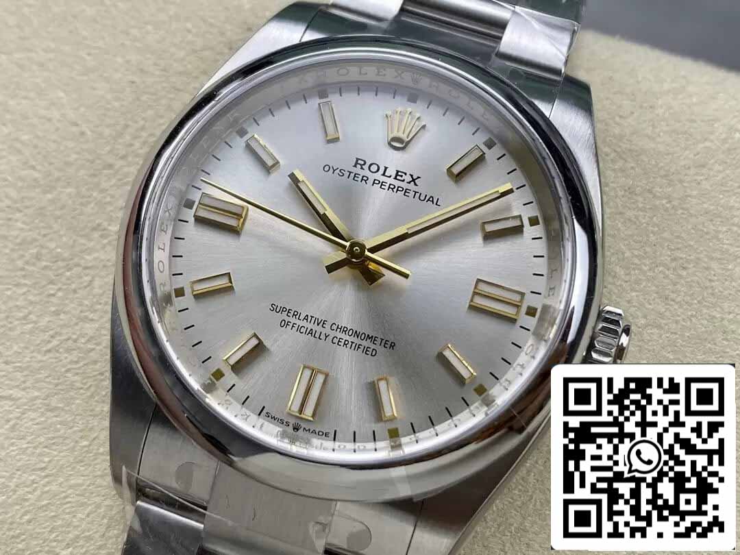 Rolex Oyster Perpetual M126000-0001 36MM 1:1 Best Edition Clean Factory Silver Dial