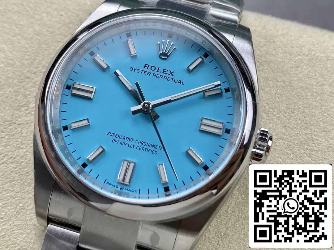 Rolex Oyster Perpetual M124300-0006 41MM 1:1 Best Edition Clean Factory Tiffany Blue Dial