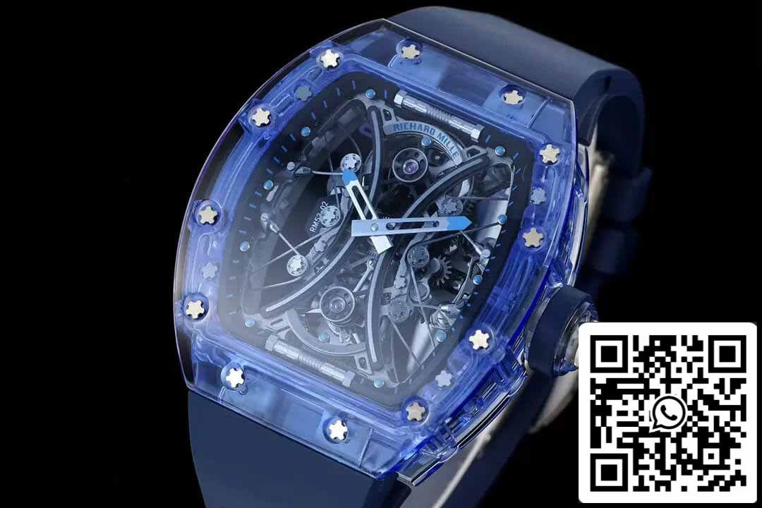 Richard Mille RM053-02 Tourbillon 1:1 Meilleure édition RM Factory Cadran squelette bleu