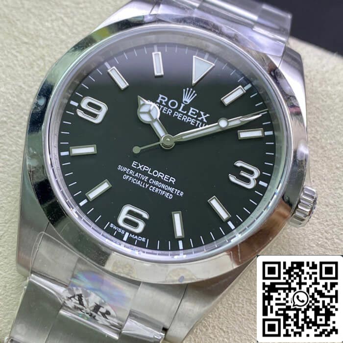 Rolex Explorer M214270-0003 39MM 1:1 Best Edition AR Factory quadrante nero