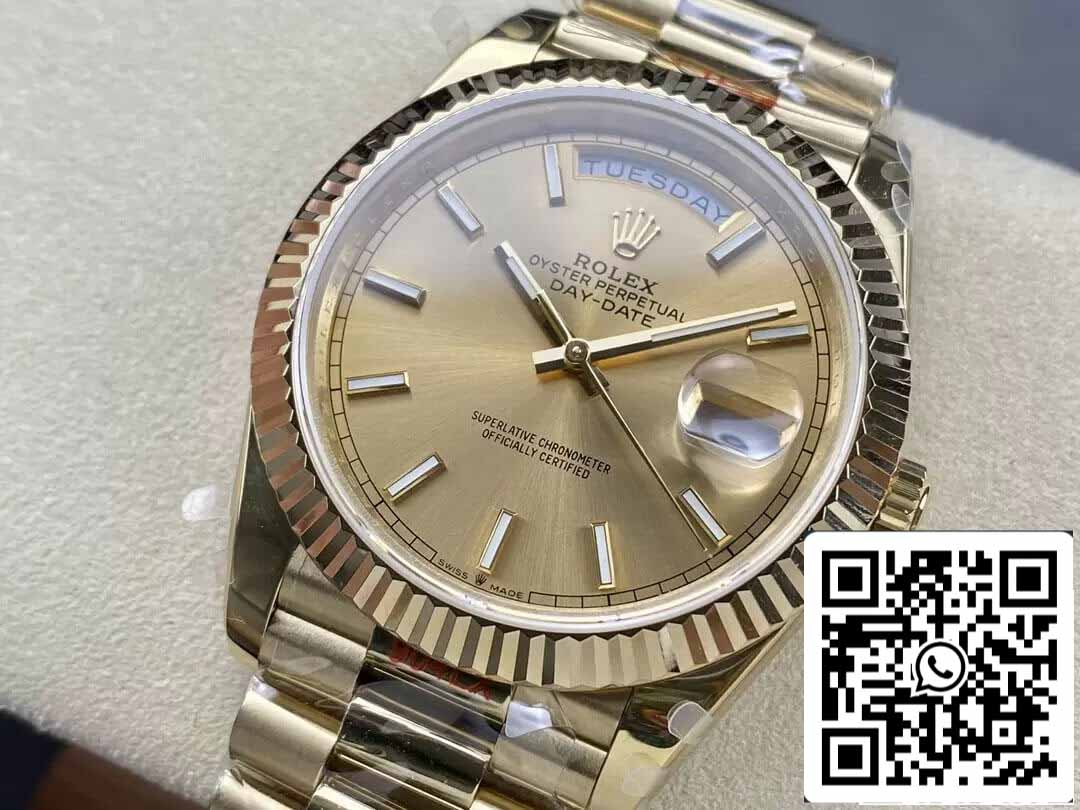 Rolex Day Date M228238-0003 1:1 Meilleure édition GM Factory V2 Version contrepoids