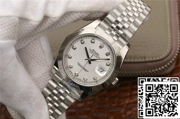 Rolex Datejust M126300 1:1 Melhor Edição EW Factory Diamond-set Dial