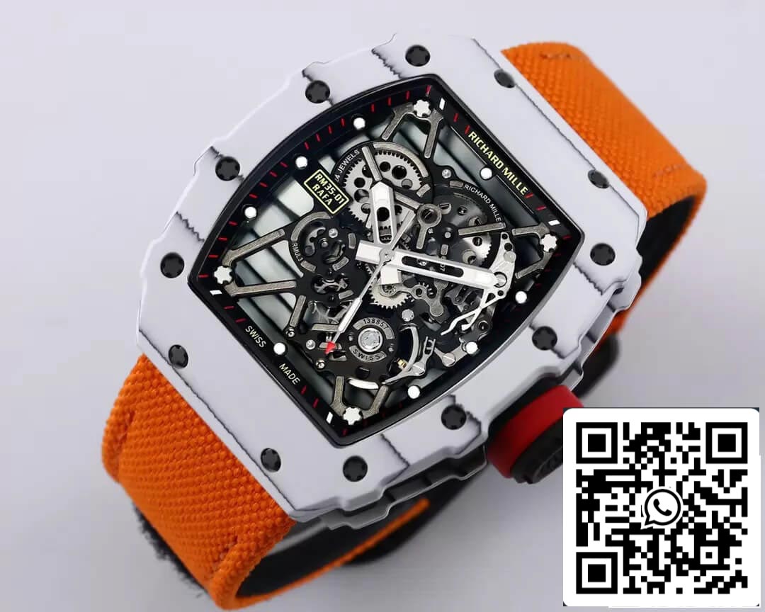 Richard Mille RM35-01 1:1 Mejor Edición BBR Factory Correa Naranja