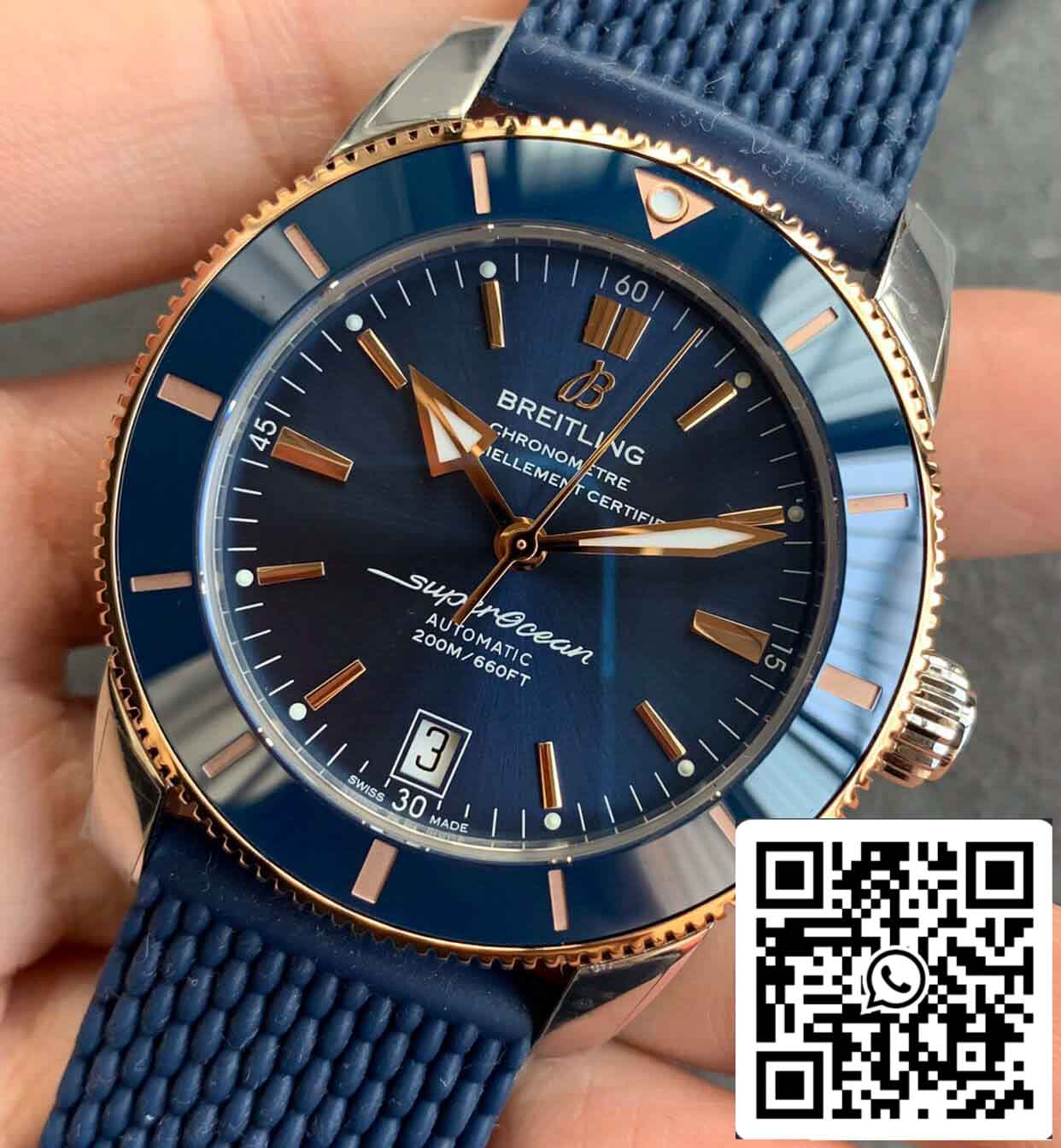 Breitling Superocean Heritage UB2010161C1S1 1:1 Melhor Edição GF Factory Mostrador Azul