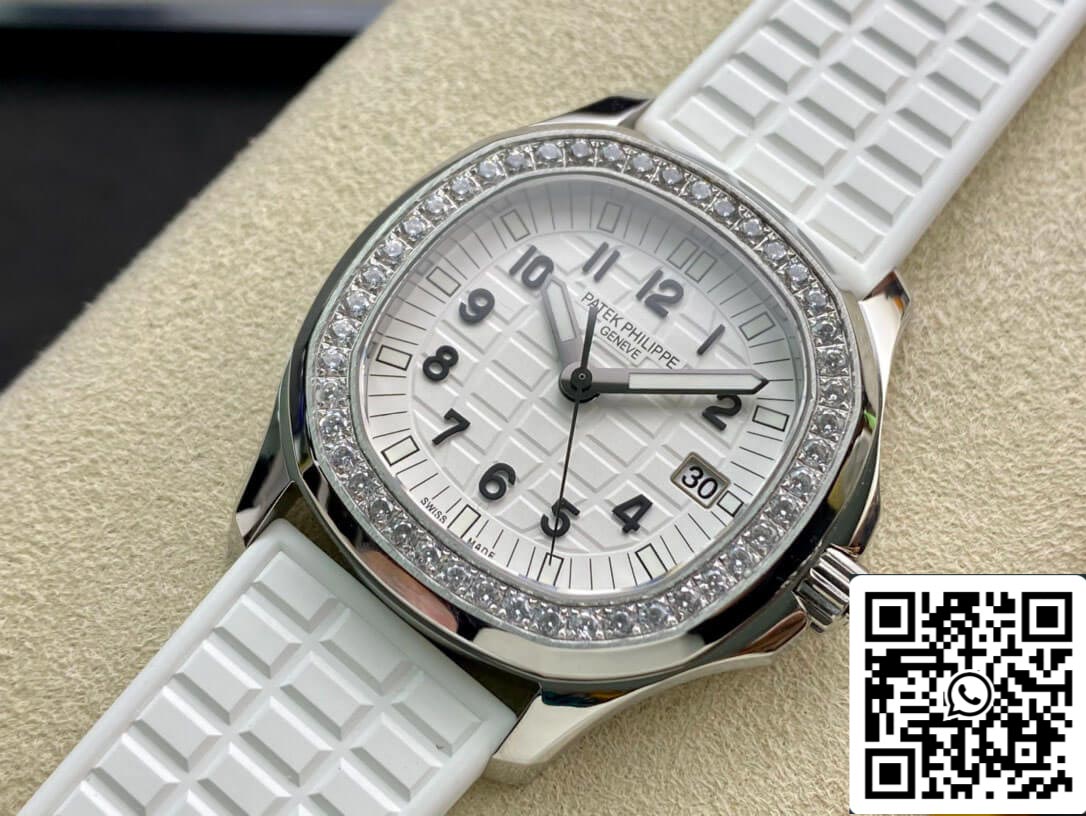 Patek Philippe Aquanaut 5067A-024 Movimento Quartz 1:1 Melhor Edição PPF Factory Mostrador Branco