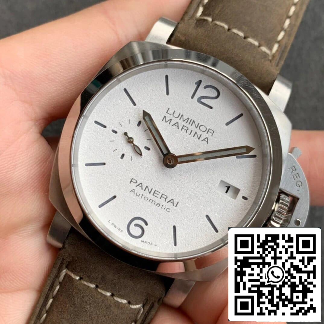 Panerai Luminor PAM01394 1:1 Meilleure édition VS Cadran blanc d'usine