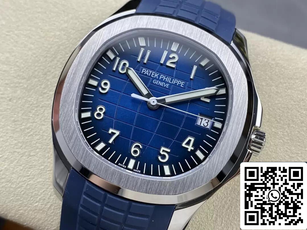 Patek Philippe Aquanaut 5168G-001 1:1 Melhor Edição 3K Mostrador Gradiente Azul de Fábrica