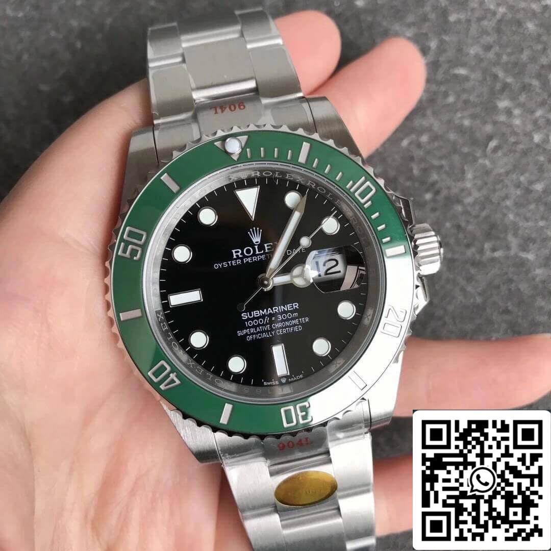 Rolex Submariner Date 41 mm 126610LV 1: 1 Meilleure édition NOOB Factory Lunette verte