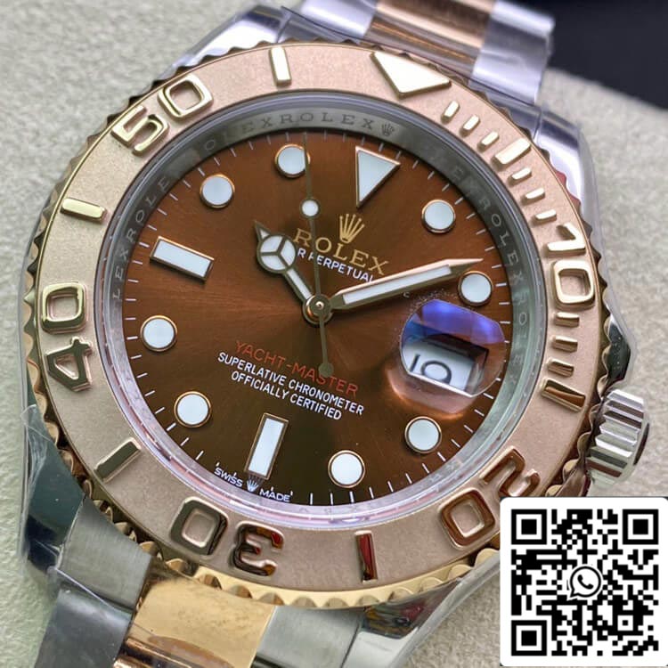 Rolex Yacht-Master 40 mm 116621 AR Factory 1:1 Meilleure édition suisse ETA2824 Cadran marron