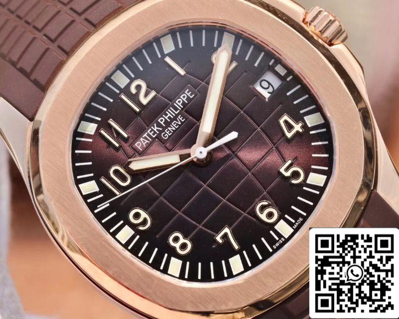 Patek Philippe Aquanaut 5167R-001 40mm 1:1 Melhor Edição ZF Factory Ouro Rosa