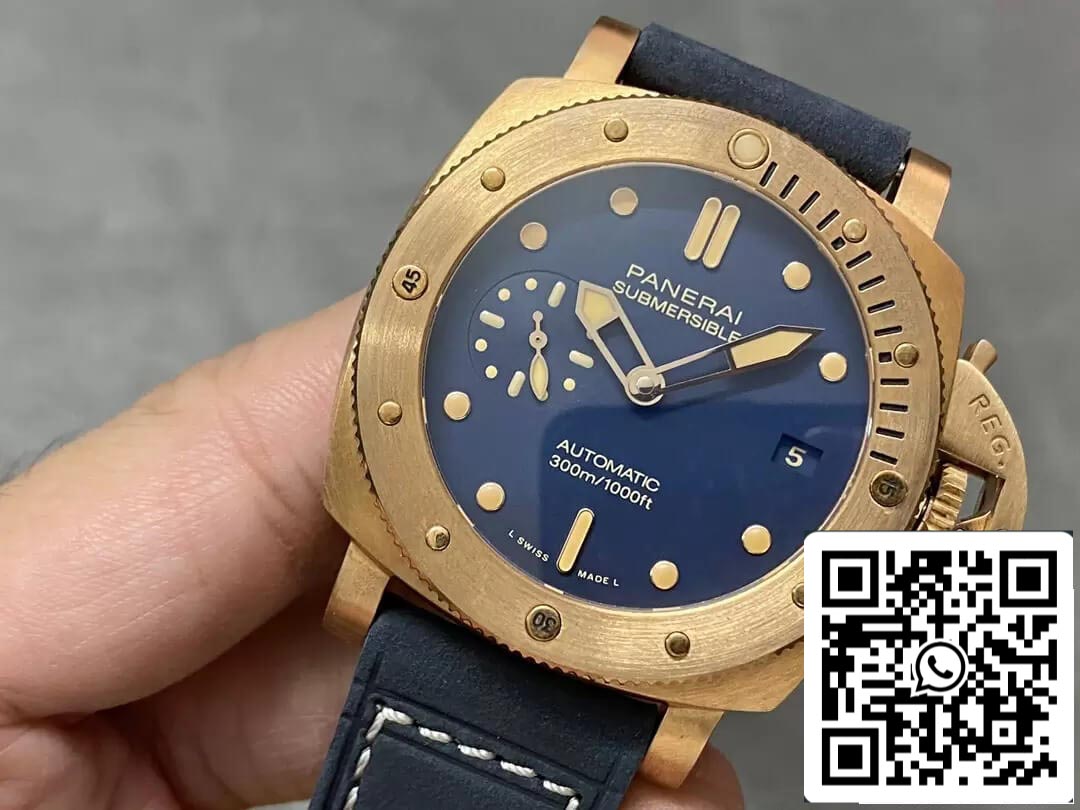 Panerai Submersible PAM01074 1:1 Meilleure édition VS Cadran bleu d'usine