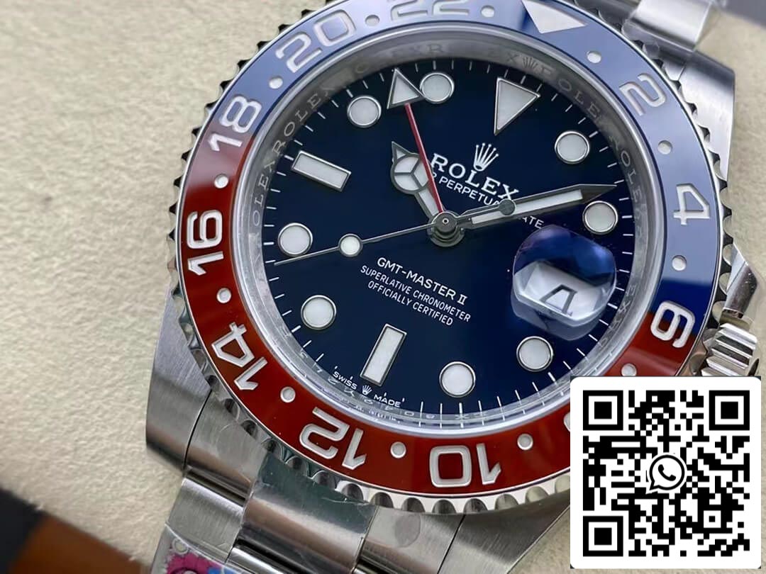 Rolex GMT Master II M126719blro-0003 1:1 Best Edition Quadrante blu fabbrica pulita