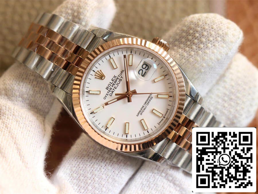 Rolex Datejust M126231-0017 1:1 Meilleure édition EW Factory Cadran blanc