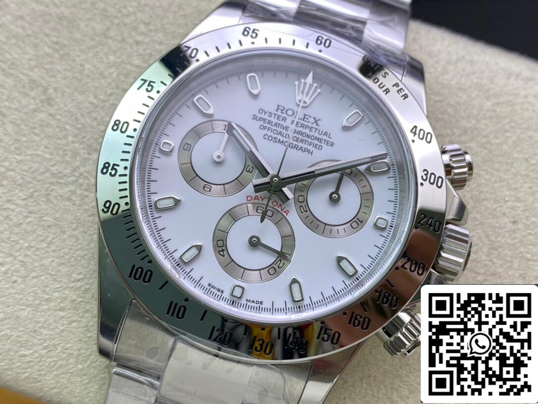 Rolex Cosmograph Daytona 116520LN 1:1 Best Edition sauberes weißes Fabrikzifferblatt