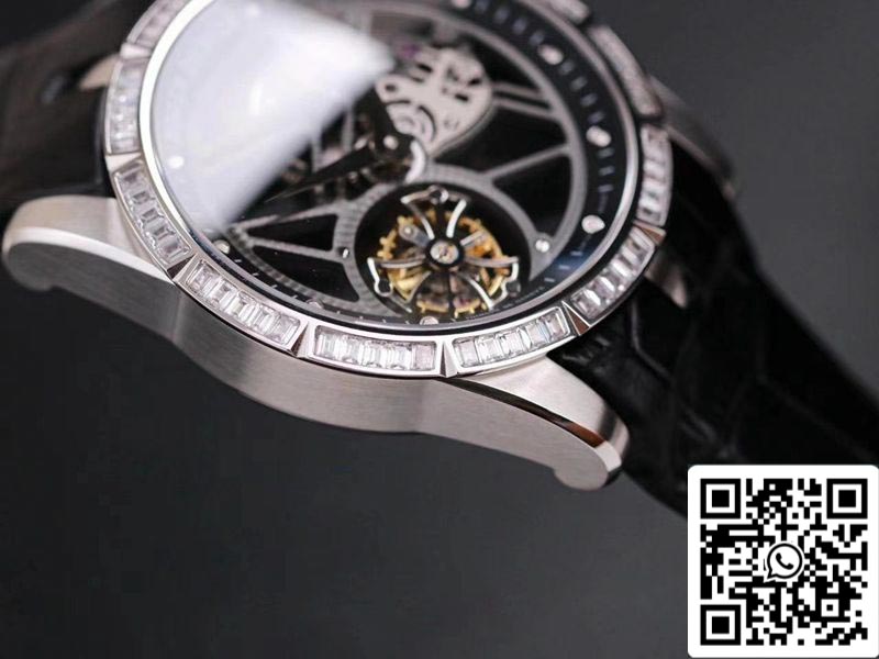 Roger Dubuis Excalibur RDDBEX0393 1:1 Meilleure édition JB Factory Tourbillon V3 Diamond Swiss RD505SQ